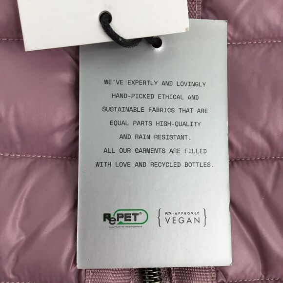 Noize Women Rhea Puffer Vest Size XL Mauve Recycled Water Resistant Ethical NEW - Picture 10 of 16